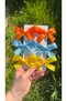 Candy Color Ribbons 6-Piece Children's Buckle Set-3Cm Metal Clip Yellow Blue Orange Bow