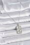 316L Steel Silver Color Chain Leo Zodiac Sign Zircon Stone Women's Necklace - 2