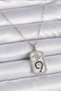 316l steel silver color chain scorpion sign zircon stone women necklace