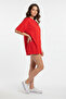 Women's Oversize Combed Cotton Fabric Crew Neck Comfortable Fit T-Shirt - 3