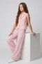 Stylish Embroidery Detailed Vest and Girls' 2-Piece Combination Set - 2
