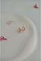 Nazar Detailed Thin Hoop Earring with Minimal Stones - 4