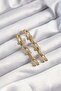 316L Steel Gold Color Dangle Model Earrings - 2
