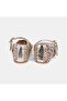 Women's Gold Stone Adjustable Buckle Mary Jane Ballerinas - 5