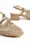 Olaitan Women's Mink Short Thick Heeled Knitted Shoes - 3