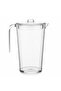 Compact Clear Acrylic Juice Jug Space Saving Beverage Pitcher for Kitchen Dining 22 × 10 cm