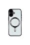 iPhone 17 (6.3”) Dazzling Color Magnet Clear TPU Glass Back Shockproof Cover with Camera Protection