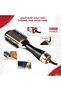 Professional 1200W Thermal Hair Dryer Comb - 3-in-1 Rotating Hot Air Brush Styler - 4