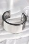 Black Marble Pattern Acrylic Plastic Rectangular Plate Model Vintage Women's Bracelet - 2