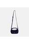 Women's Navy Blue Shoulder Strap Mini Suede Handbag