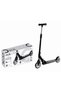 8+ gray 2 wheel metal folding scooter