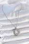 316L Steel Silver Color Chain Zircon Stone Nova Star Model Women's Necklace - 2