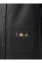Steel Knit Colorful Embroidered Mother's Cardigan Black - 5