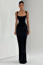 Women's Black Tie-Dye Long Dress 1026-22237-2 - 5