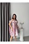 Powder Bow Strap Short Organza Homecoming Dress - 4