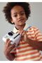Boy's Striped Polo Neck T-Shirt Orange 3110