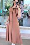 Striped Viscose Dress 6Y176