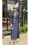 Skirted Denim Suit 2t078