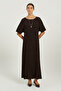 Bitter Brown Ribbed Bat Sleeve Blouse - 2