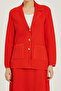 Pomegranate Flower Honeycomb Textured Women's Jacket - 4
