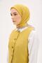 Olinda Scarf Clover Pattern Mustard 90X90 - 4