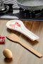 Ceramic Ribbon Patterned Dirty Spoon Holder 27 cm Stove Side Countertop Spoon Rest with Pink Detail - 6