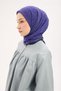 Olinda Scarf Clover Pattern Dark Navy Blue 90X90 - 3