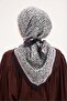 Olinda Scarf Clover Pattern Off-White 90X90 - 5