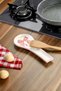 Ceramic Ribbon Patterned Dirty Spoon Holder 27 cm Stove Side Countertop Spoon Rest with Pink Detail - 2