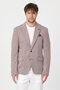 İvano Men's Burgundy Lycra Stretch Fabric Mono Collar Sports Blazer Jacket - 4
