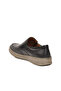 048 m Black Beige Genuine Leather Men's Casual Shoes - 4