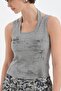 Women's Printed Detailed Double-Piece Look Design Blouse Undershirt - 4