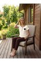 Heart Embroidered Short Sleeve Knitted Pajama Set - 2
