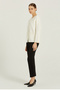 Ecru Pearl Buttoned Women's Jacket - 3