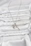 316L Steel Chain Silver Color Lock Key Model Zircon Stone Women's Necklace - 2