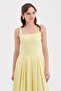 Women's Woven Lycra Fabric Sleeveless Design Long Dress - 3