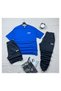 T-Shirt, Sweatpants, Shorts 3-Piece Combination Set One Printed Women'S/Men's Unisex Model