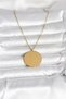316L Steel Gold Color Ayetel Kursi and Allah Written Necklace - 3