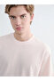 Pink Loose Fit Basic Thick T-Shirt - 6