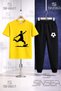Children's Football Player Sut Atan Syh 3-Piece T-Shirt Tracksuit Set - 4