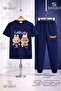 Children's Labbu 2-Piece Brown 3-Piece T-Shirt Tracksuit Set - 4