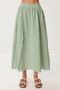 Muslin Blouse Skirt Set Lgp0013 Water Green - 5