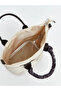 Beige Leather Look Girls' Shoulder Bag - 3