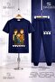 Children's Sinser Hearted Text 3Lu Square 3LÜ T-Shirt and Sweatpants Set - 4