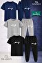 Children's King Imza White 3L T-Shirt Tracksuit Set