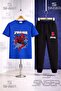 Children's Orumcekman Agli Ag Atan 3Lu T-Shirt and Sweatpants Set in a 3L Square - 2