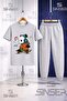 Children's Panda Skateboard Colorful Note 3Lu in a Square 3L T-Shirt and Sweatpants Set - 3
