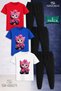 Children's Cat Yrm Pink Ribbon 3-Piece T-Shirt Tracksuit Set