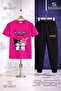 Children's Kromi 2-Piece T-Shirt and Sweatpants Set with Writing on the Top - 2