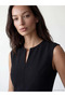 Black off-the-shoulder bodycon midi dress - 5